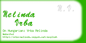 melinda vrba business card